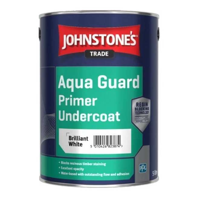 JOHNSTONES AQUAGUARD PRIMER BRILLIANT WHITE 5L – Paint Stop Limited