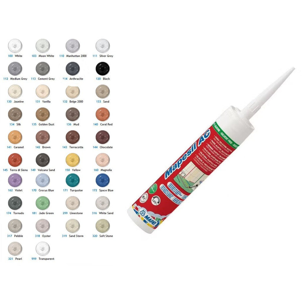 MAPEI SILICONE 999 TRANSPARENT 310ML — Paint Stop Limited