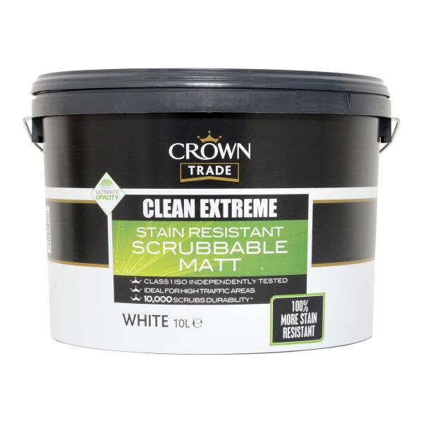 Crown Trade  Clean Extreme Mould Inhibiting Matt White